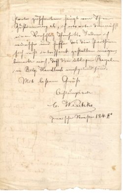 Brief Weschke - Ohme, Seite 2