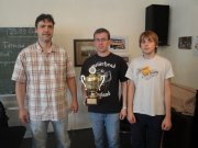 Siegerehrung Landespokal: Thomas Krannich, Michael Strache, Dustin Richter