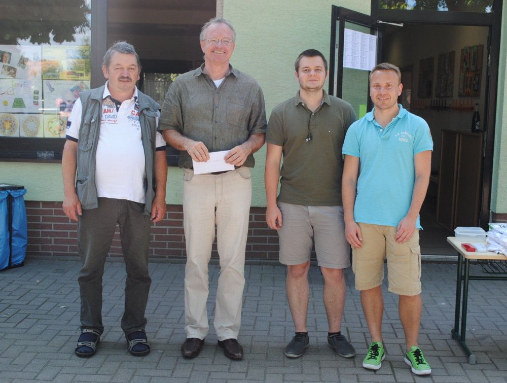 Platz 3 für Löberitz I: Harald Matthey, Simon Spreng, Fridolin Mertens, Holger Pröhl