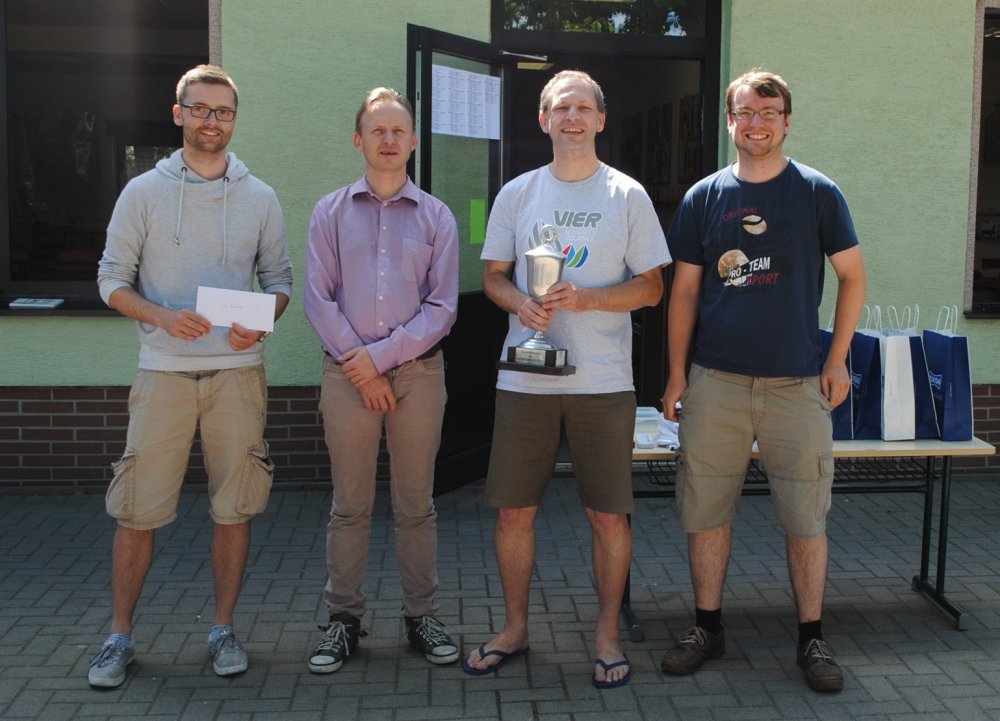 Siegreiches Team Sachsen: Paul Hoffmann, Cliff Wichmann, Hendrik Hoffmann, Volker Seifert