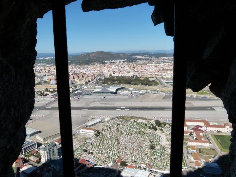 Blick von Gibraltar auf La Línea de Concepción