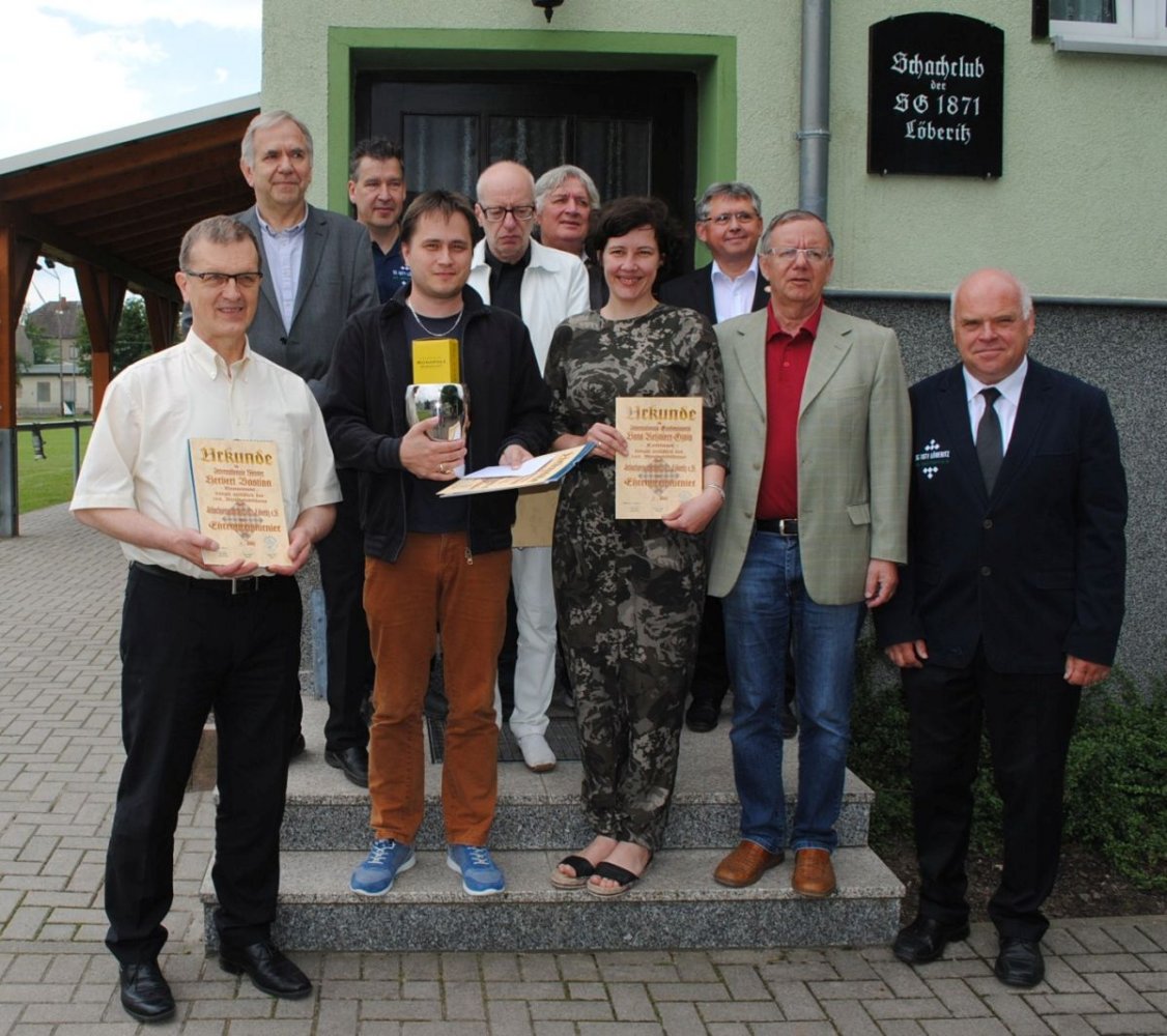 Jan Timman unter den Teilnehmern des Ehrenpreisturniers 2016 in Löberitz