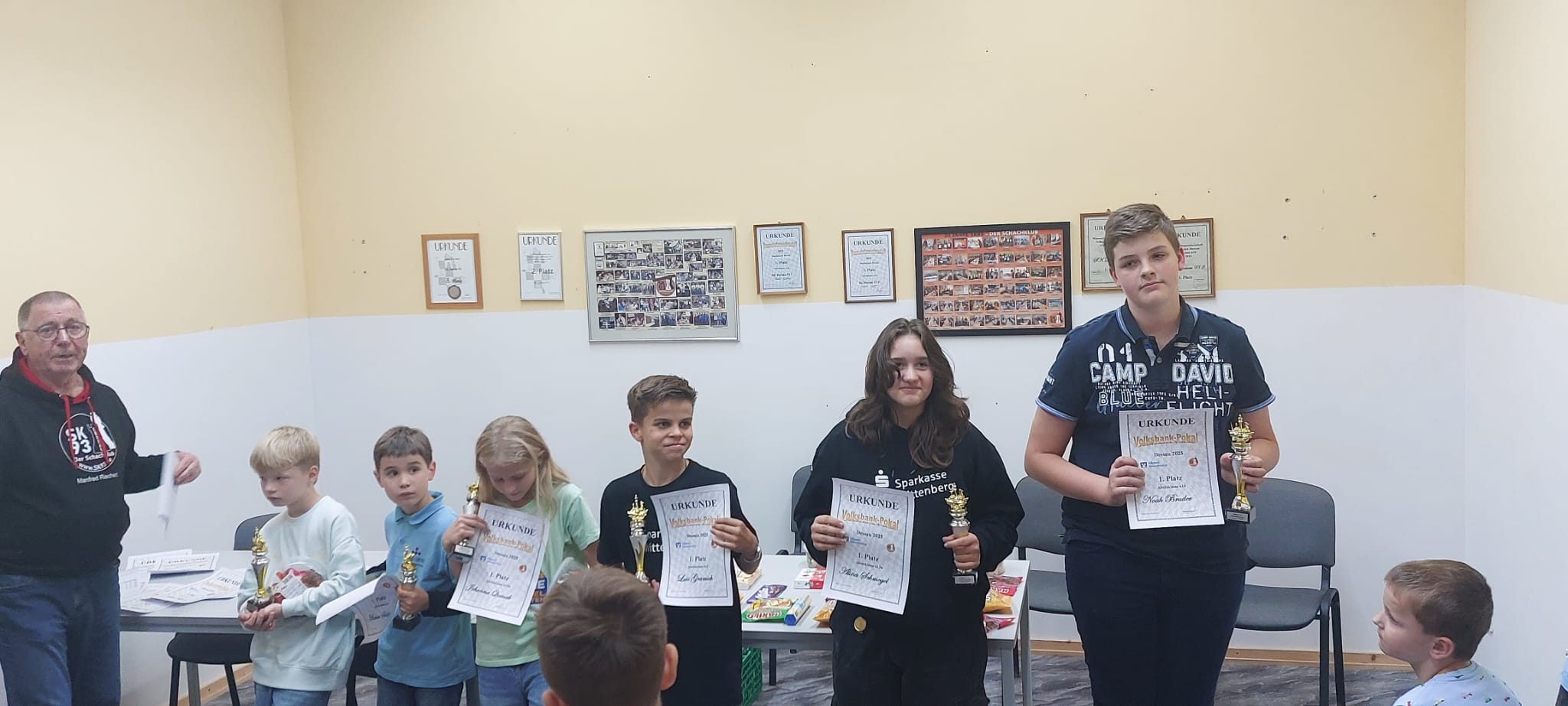 Siegerehrung Volksbankpokal Siegerehrung Volksbankpokal