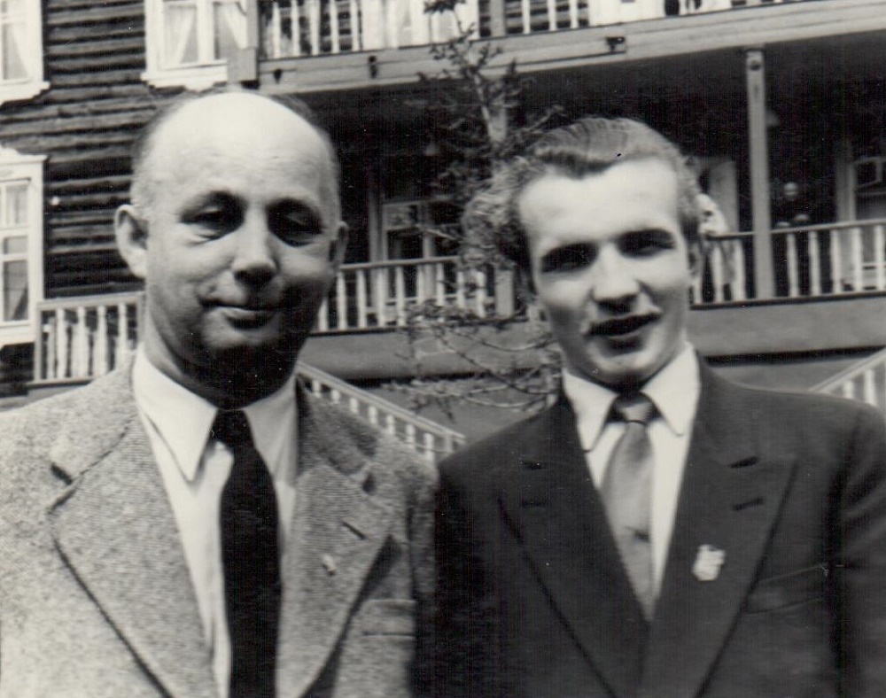 Fritz Bartuszat und der junge Heinz Liebert