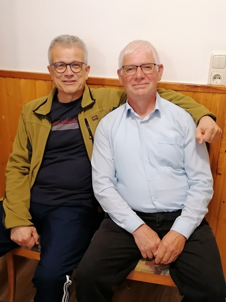 Jubilare Bernd Gaus und Thomas Chevalier(e) Richter