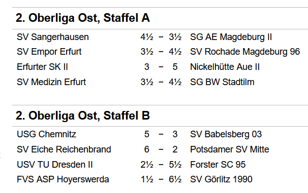 Ergebnisse Runde 9